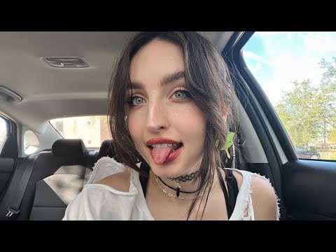 Car ASMR & What’s in My Bag, Wheel Gripping, Leather Scratching, Hand Sounds +