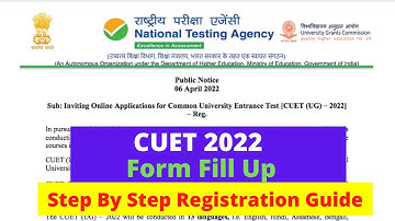 CUET Form Filling Process Step By Step |CUET 2022 Application Form | Important Details| Exam Pattern