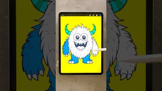 👾 Coloring a Cute Little Monster | Fun Art Time 👾 #art #drawing #creativecoloring