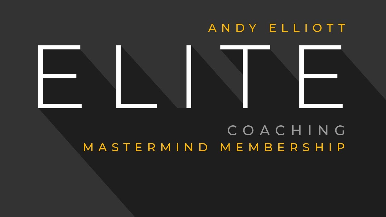 Car Sales Training ANDY ELLIOTT ELITE COACHING MASTERMIND YouTube