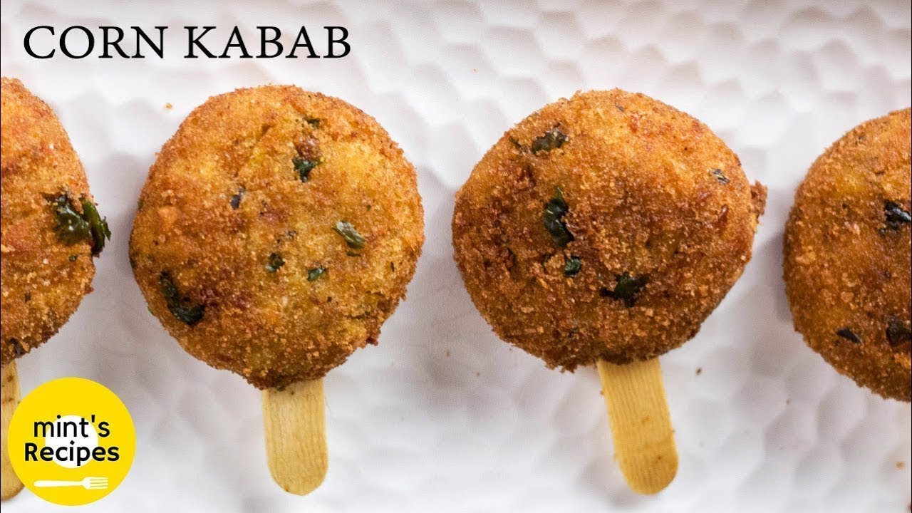 सबसे स्वादिष्ट वेज कॉर्न कबाब | Veg Crispy Corn Kabab | Veg Corn Lollipops | MintsRecipes
