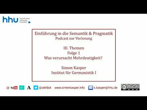 III 01 Was verursacht Mehrdeutigkeit?