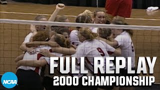 Nebraska vs. Wisconsin: 2000 NCAA volleyball championship | FULL REPLAY