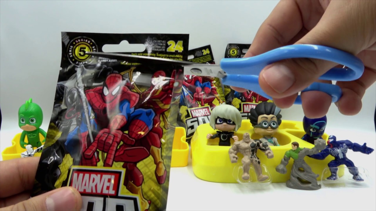 💥 MARVEL 500 series 5 💥 surprise blind bag opening (Unboxing) & PJ Mask