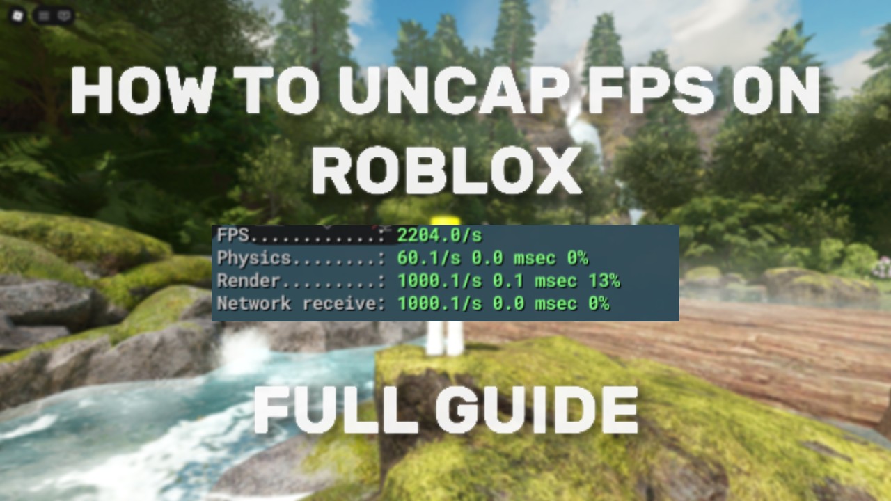 How To Uncap Your FPS Roblox Tutorial YouTube 