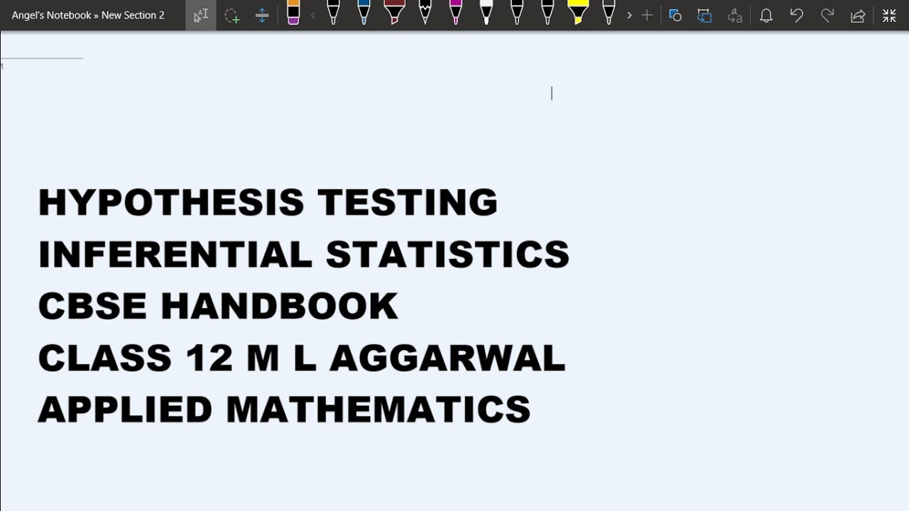 Hypothesis Testing Inferential Statistics English YouTube