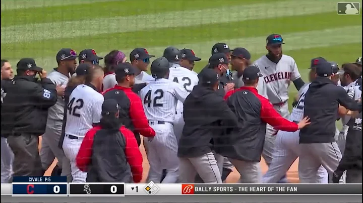 BENCHES CLEAR In Chicago After Adam Eaton PUSHES A...
