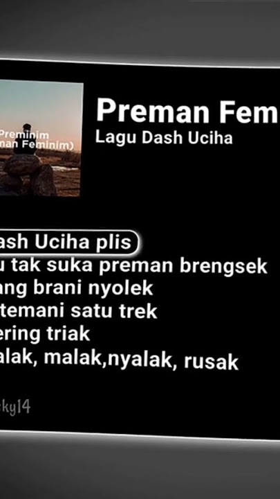 lirik lagu Preman peminim (music officially)