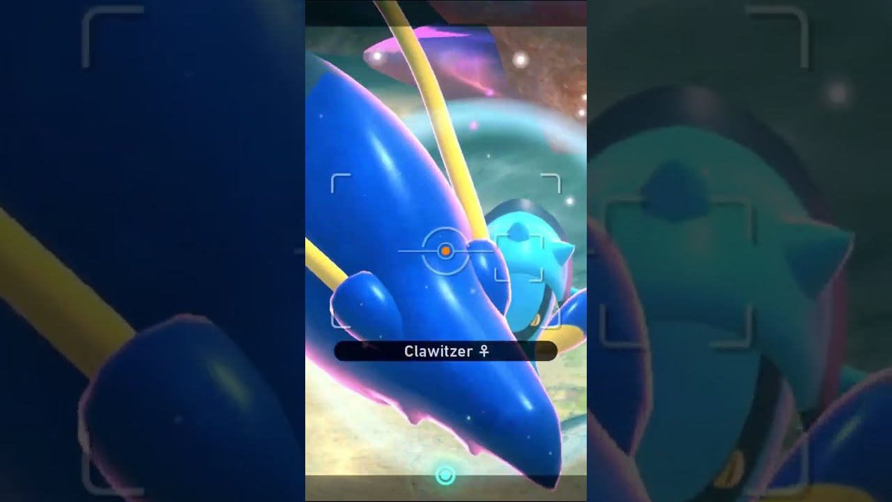 Clawitzer pulled the blicky cause I gave her lunch 🍎🔫 