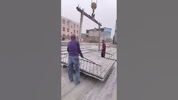 Precast cement slab loading process #machine #goodtools #shorts