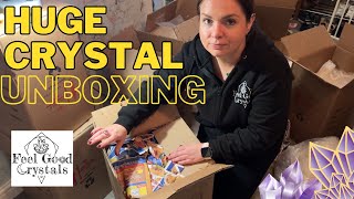 UNBOXING A HUGE CRYSTAL DELIVERY - FEEL GOOD CRYSTALS UK