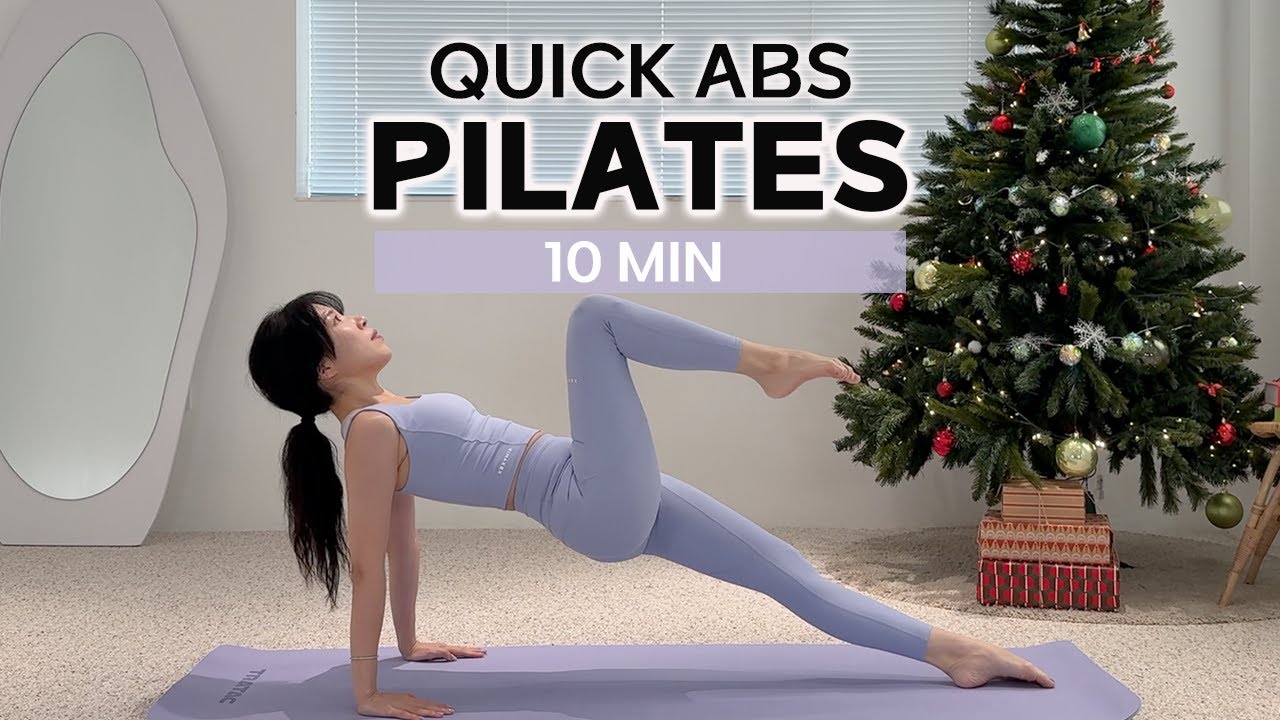 10 MIN ABS PILATES WORKOUT - Fast, Focused, Done! (No Equipment)