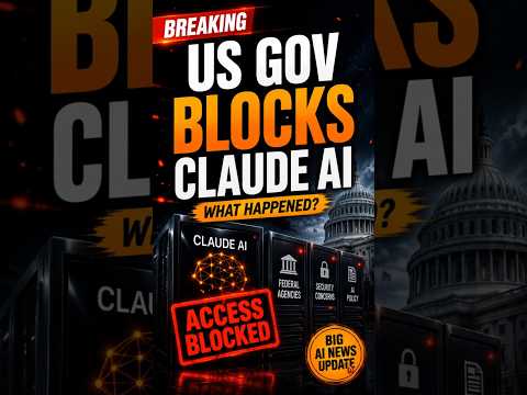 US Gov Blocks Claude’s New AI Models — What Happened #claudeai #anthropic