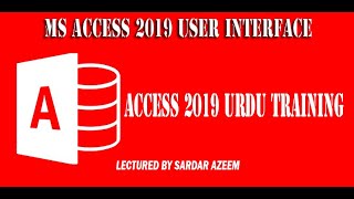 MS Access 2019 User Interface