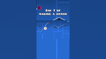 Day 1 of making a demon in Geometry Dash  #geometrydash #layout