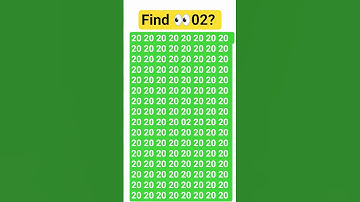 find out 02? #money #games #excel #puzzle #ढूंढो #youtubeshorts #gkquestion #maths #computer #code
