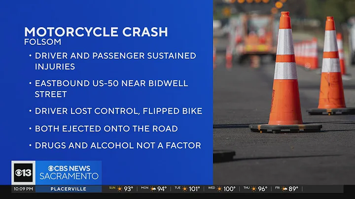 2 injured in highway motorcycle crash in Folsom