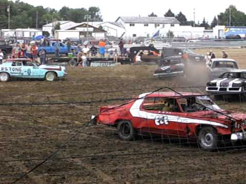 Demolition Derby 2009 Park County Fair First Heat