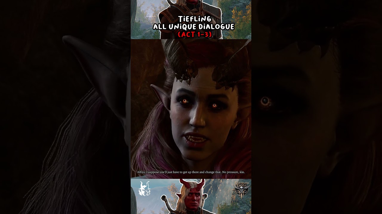 Alfira Unique Dialogue With Tiefling Character 