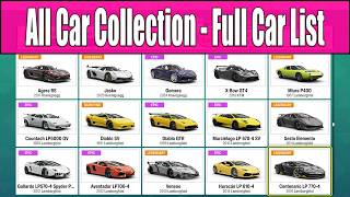 Forza Horizon 6 All Car Collection - Full Car List