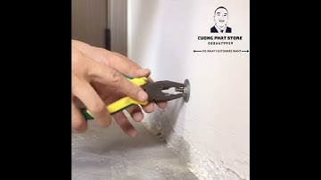 Hướng dẫn lắp chốt chặn cửa chống va đập, giống gió bảo vệ cửa gỗ