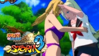 Naruto Shippuden Ultimate Ninja Storm 3 - Schoolgirl Ino vs Swimsuit Tsunade