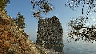 курорт Прасковеевка, скала Парус, Краснодарский край(Курортный посёлок Прасковеевка славится знаменитой скалой 