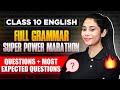 Class 10 board 2024  complete grammar in 1  most important concept  questions  board 2024