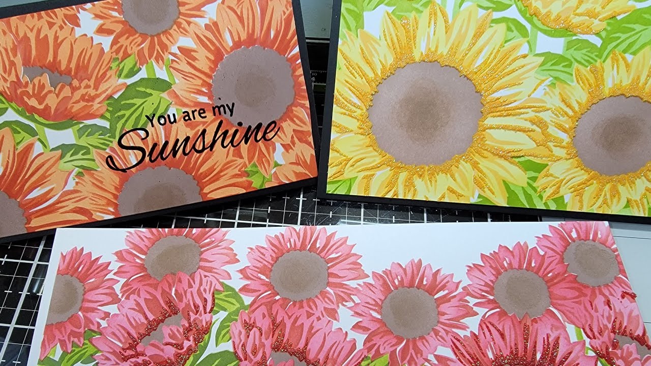 Intro: Jumbo Sunflowers Layering Stencils Tutorial 