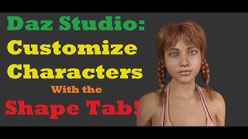 Daz Studio:  Creating Custom Characters With the Shape Tab!