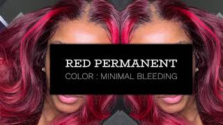 MAGENTA HAIR Loreal HiColor Hilights on lighter hair NO BLEACHING