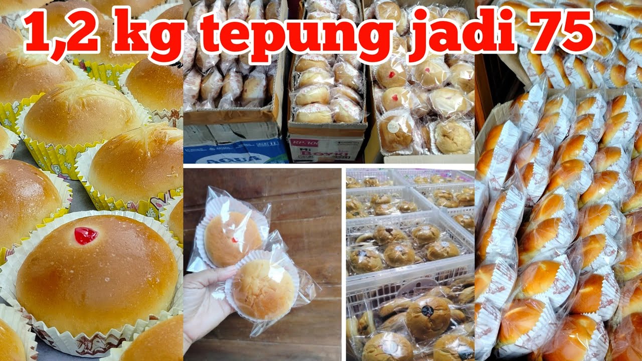 Resep roti manis takaran 1 kg tepung terigu/roti MBG pake mixer biasa