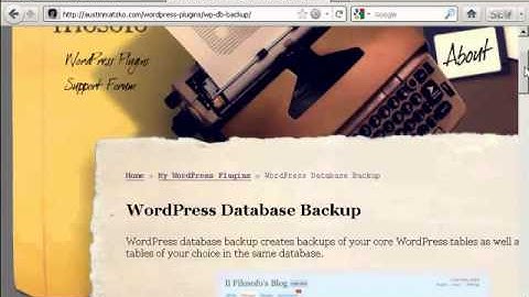 Video 21   How to Create Backups for Your WordPress Blog