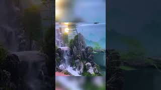 Sand waterfall in fish tank