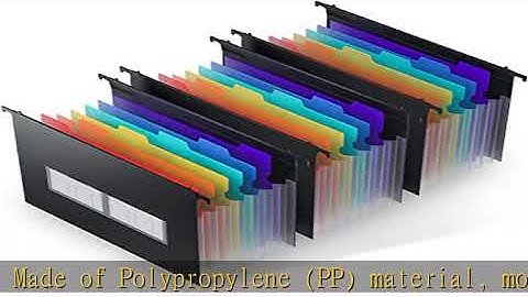 ThinkTex Plastic Expanding Hanging File Folders, 7 Innovative 1.2" Accordian Pockets, Large Capacit