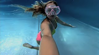 I CAN WALK UNDERWATER without weight - New Pink Dive Mask SUMMER 2026