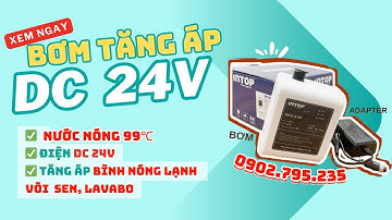 💦Máy Bơm Tăng Áp Mini DC 24V Intop PBC15-18-160 Rẻ. Bơm nước nóng 99℃ năng lượng mặt trời, gia đình.