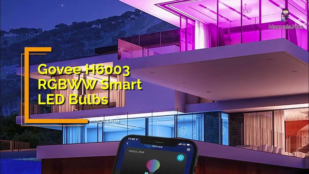 Govee H6003 WiFi LED Bulb User Manual Installation Guide and Setup