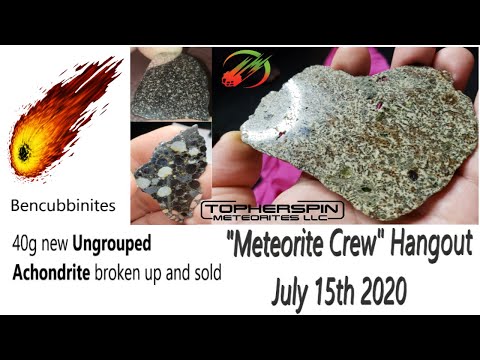 Meteorite Collecting Show & Tell: Bencubbinite, Erg Chech
