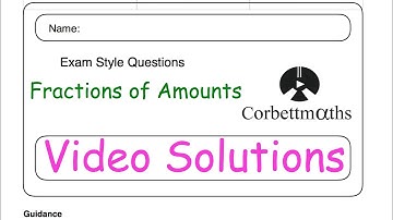 Fraction of Amounts Answers - Corbettmaths