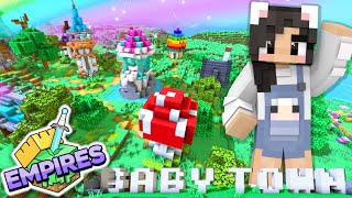 💙Building BABY TOWN! Empires SMP Ep.21 [Minecraft 1.17]