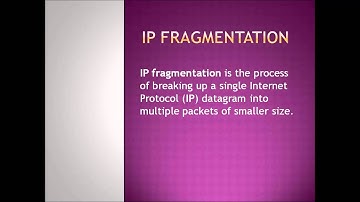 TCP IP sliding window & IP fragmentation Group Mendel