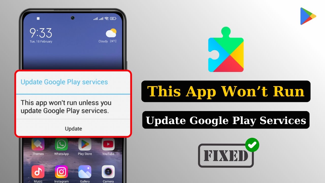 How To Fix App Won't Run Unless You Update Google Play Services on ...