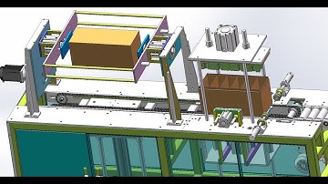 Battery flips into warehouse assembly line-industrial 3D model: machine-world.net p76