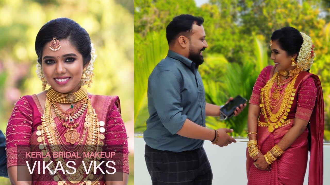 Kerala traditional hindu wedding makeup / Kerala bridal makeup artist