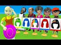 Scary Teacher 3D vs Squid Game Draw Hair Squid Girl Beautiful or Error Challenge 5 Times Challenge