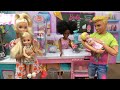 Barbie and Ken in Barbie Dream House with Barbie’s Baby Story: Barbie Sister Chelsea Having YES Day