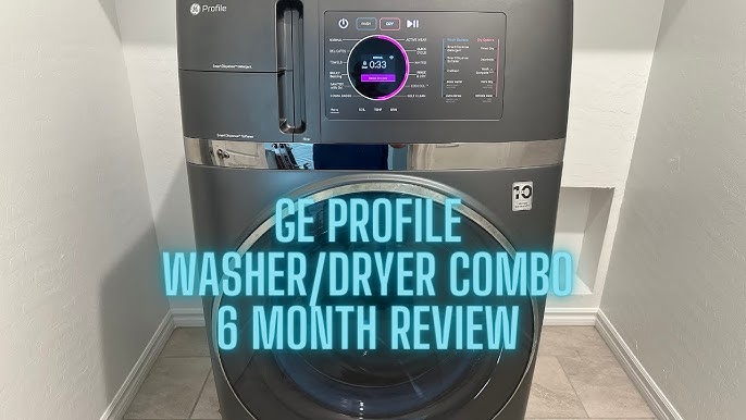  GE Profile PFQ97HSPVDS 28 Inch Smart Front Load Washer/Dryer  Combo with 4.8 cu.ft. Capacity, 12 Wash Cycles, 14 Dryer Cycles : Appliances