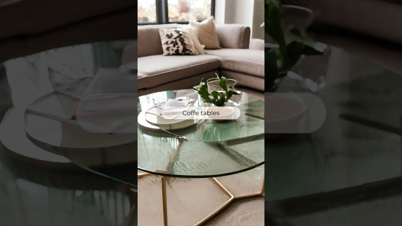 use of glass table tops  