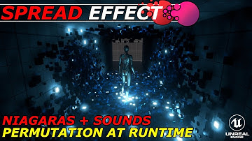 01 Niagara Spread + Sounds permutation at runtime on Unreal Engine